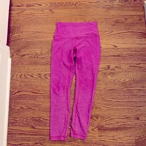 Lululemon Wunder Under High Rise Neon Pink Legging